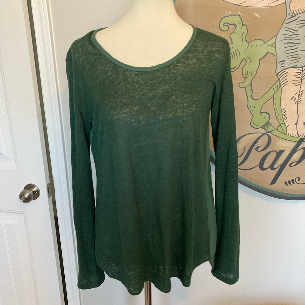 Stark x cotton and line asymmetrical top